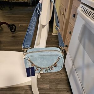 Aeropostale Light Blue Crossbody Bag